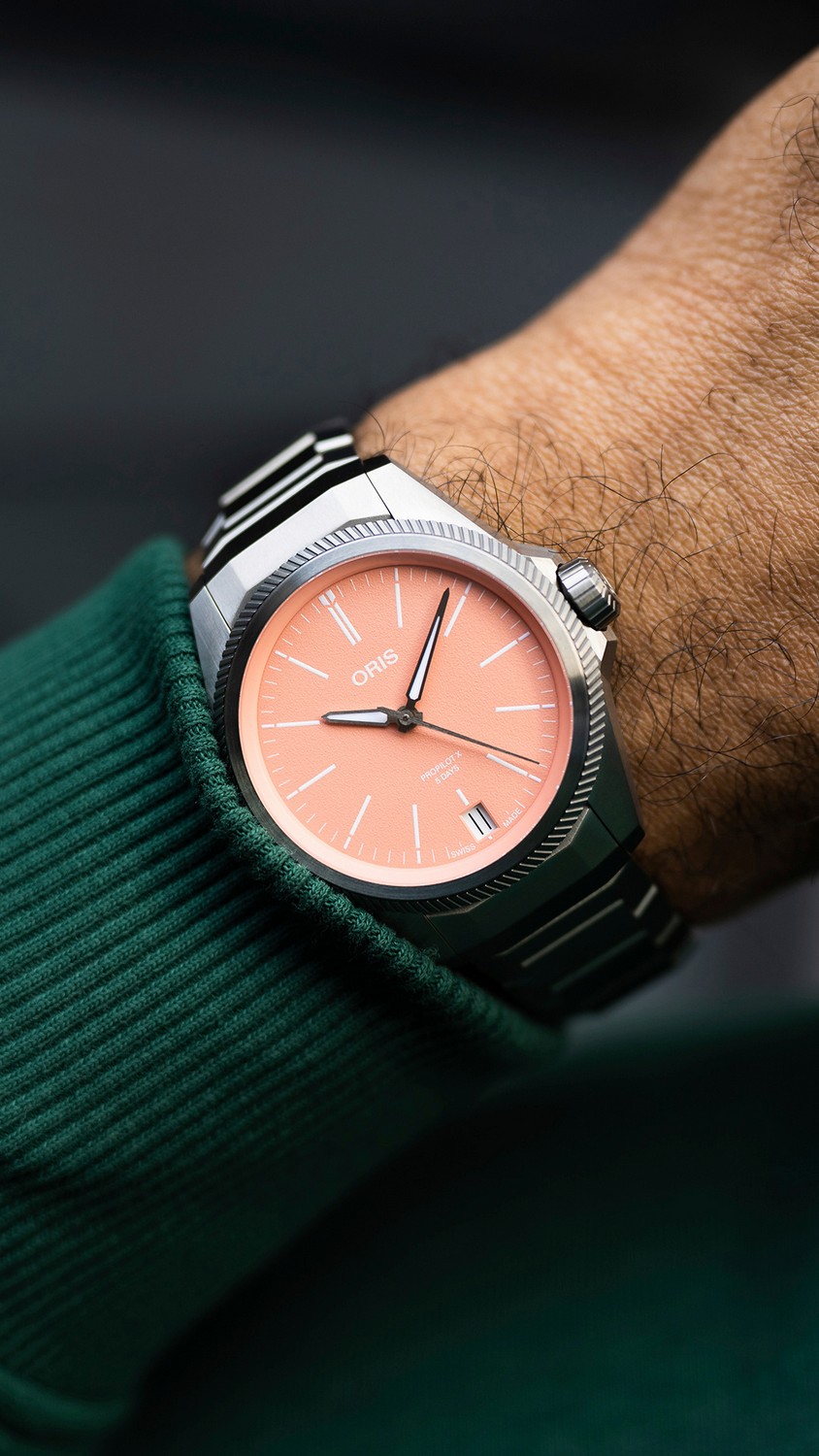 ORIS  Мужские швейцарские часы, автоматический механизм, титан, 39 мм